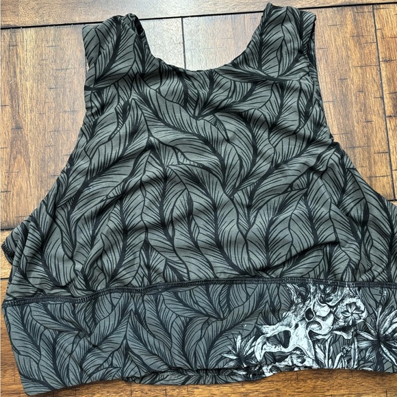 Yoga Democracy black and white leaf yoga bra - Picture 1 of 6
